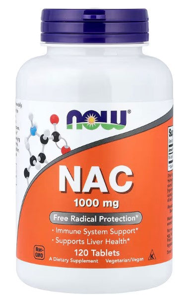 NAC، 1000 ملجم، 120 قرص، ناو فودز،