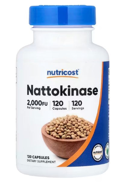 Nutricost, Nattokinase, 100 mg (2,000 FU), 120 Capsules