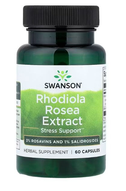 سوانسون، جذر نبات الروديولا الوردي كامل الطيف، 400 مجم، 100 كبسولة