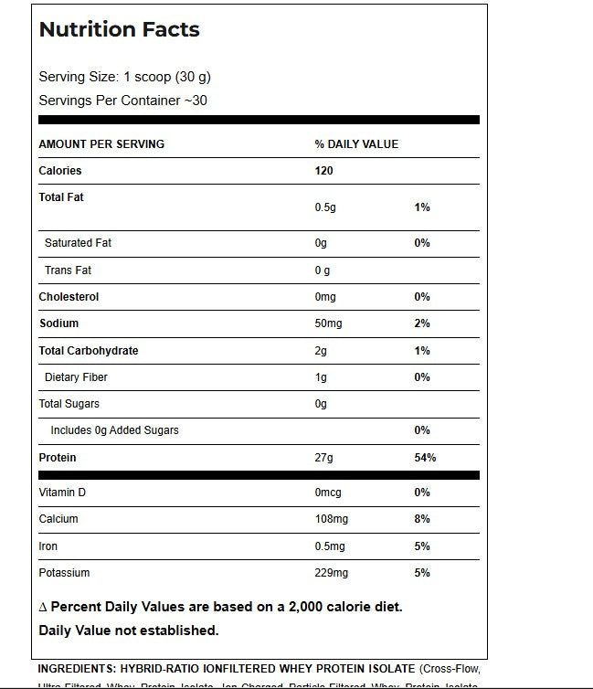 BioTech Iso Whey Zero Black
