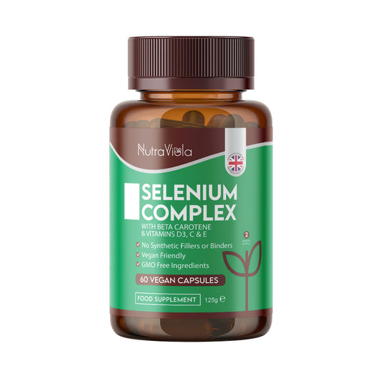 NutraViola, Selenium Complex, with Beta Carotene & Vitamins D3, C & E, 60 Vegan Capsules