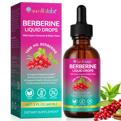 Berberine & Ceylon Cinammon Liquid, Ancient Labs, 1500mg(60 days)