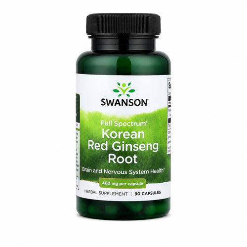 Swanson, Full Spectrum Korean Red Ginseng Root, 400 mg, 90 Capsules