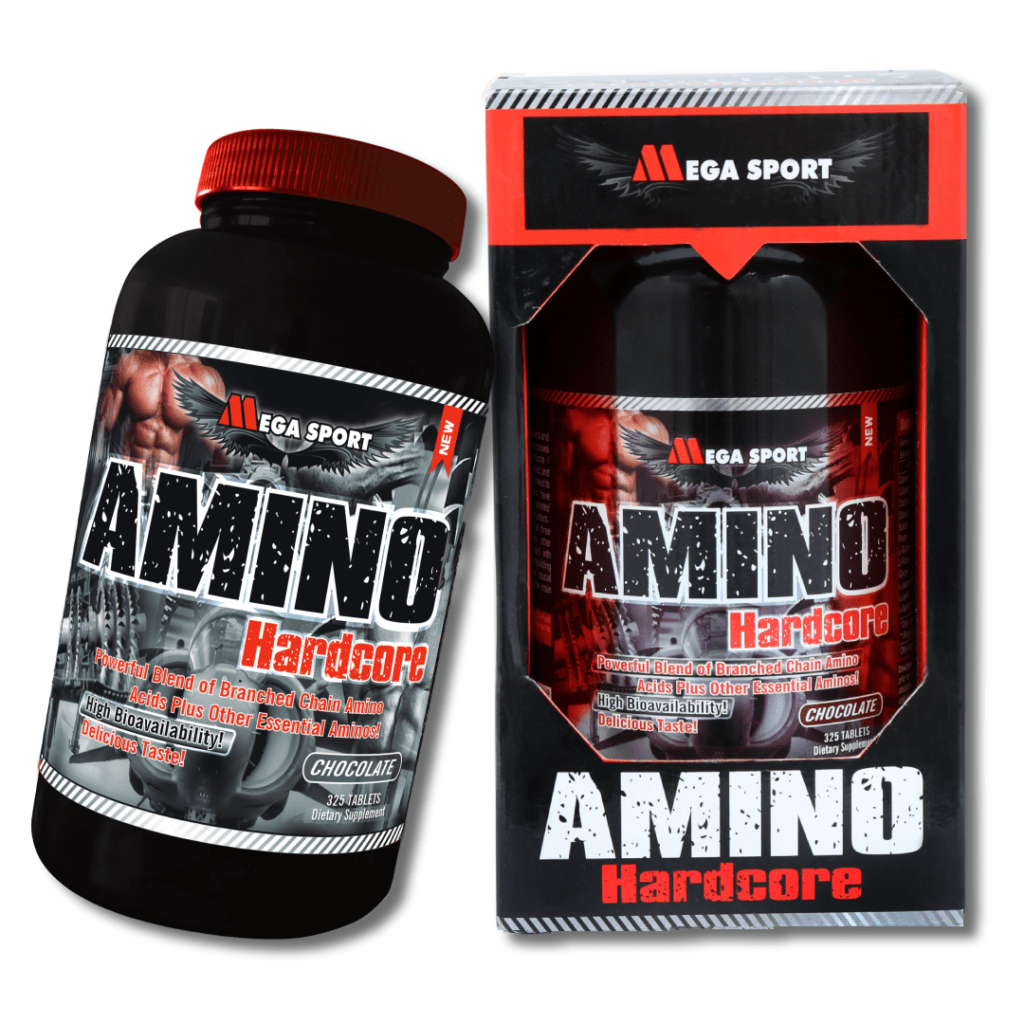 Amino Hardcore ,Mega Sports, 360 tablets, chocolate