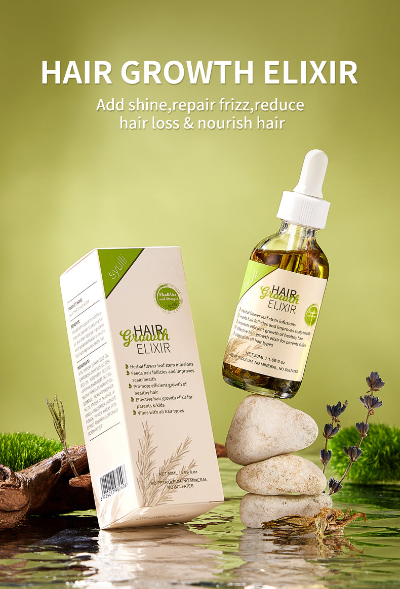 100% Natural Rosemary Castor Oil -Hair Treatment Scalp Care Serum Hair Growth Oil Elixir