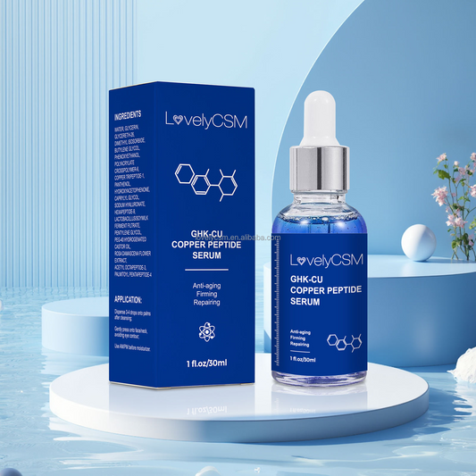 GHK-CU Copper Peptide Serum For Face - Tightening, Repairing, Collagen Boosting-Fragrance-Free