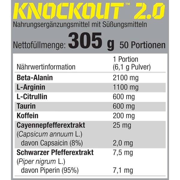 Pre Workout- Knockout® 2.0 – 305 g- Olimp Sports Nutrition