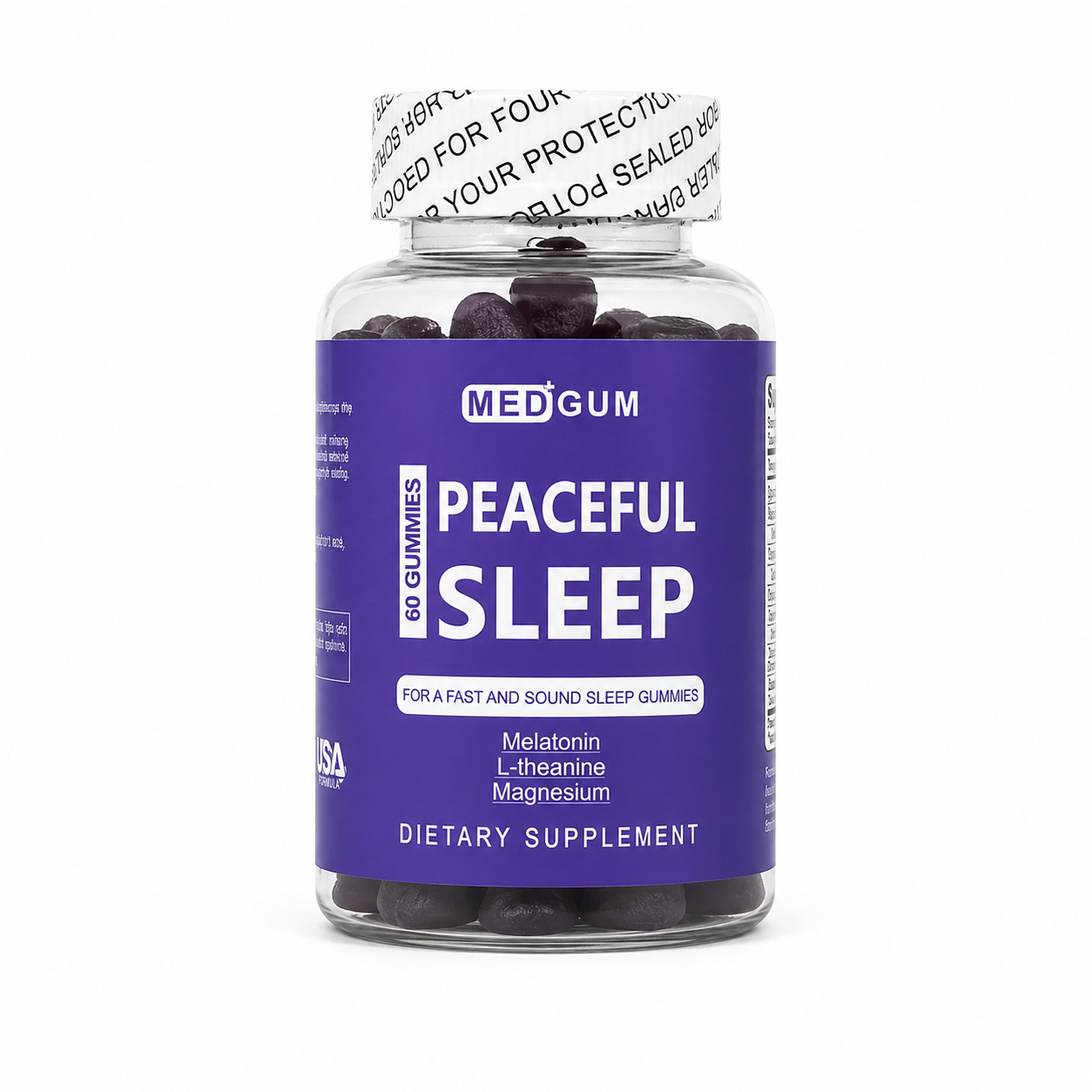 MEDGUM Peaceful Sleep Gummies with melatonin